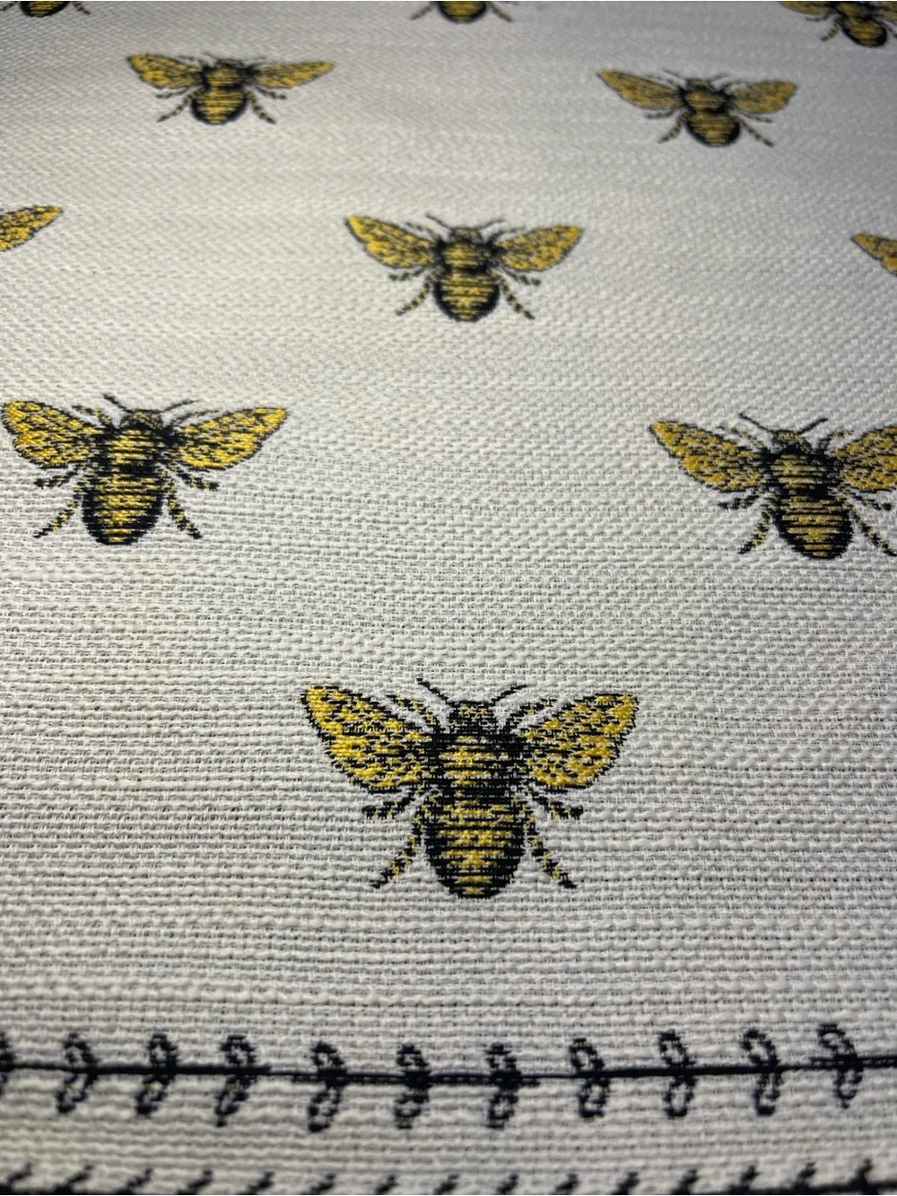 Bee Accent Throw Pillow Cover 18x18 Home Decor Square Neutral Gold Ivory